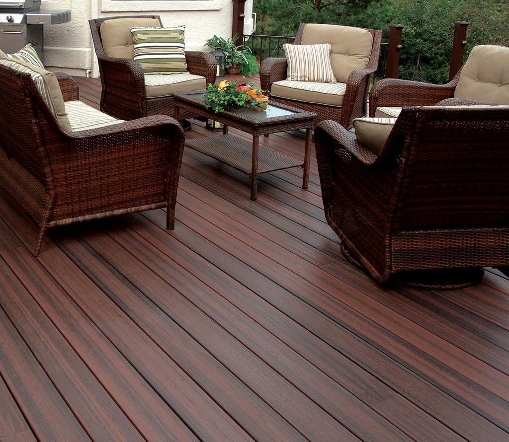 DECKING AND RAILING PRODUCTS BEGIN TO AGE AS SOON AS THEY ARE EXPOSED TO NATURE.