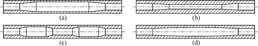 Wall thicknesses of extruded tubes depend on the axial position of the tapered mandrel; therefore, wall thicknesses of extruded tubes are changed in the axial direction when the axial motion of the