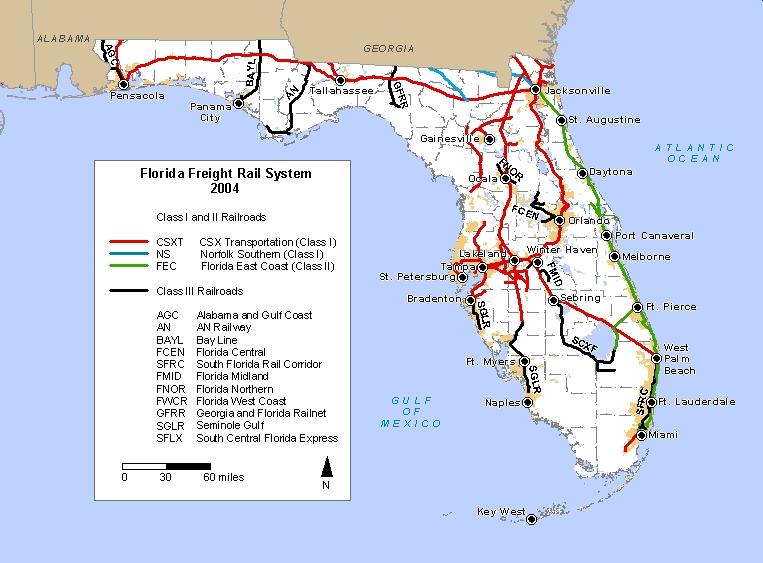 Rail is Critical to Effectively Moving Florida s Freight Over 2 million carloads of freight annually in