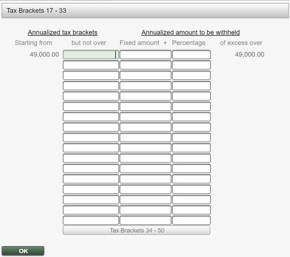 The Tax Brackets button will become available only when all rows above are completed.