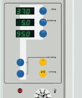 Temperature control Temperature is microprocessorcontrolled with a Pt 100 sensor. Humidity control The relative humidity (RH) is controlled with a microprocessor.