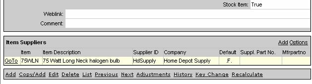 Requisitioning Method of Managing Suppliers Suppliers are set up in the Maintenance Contacts table.