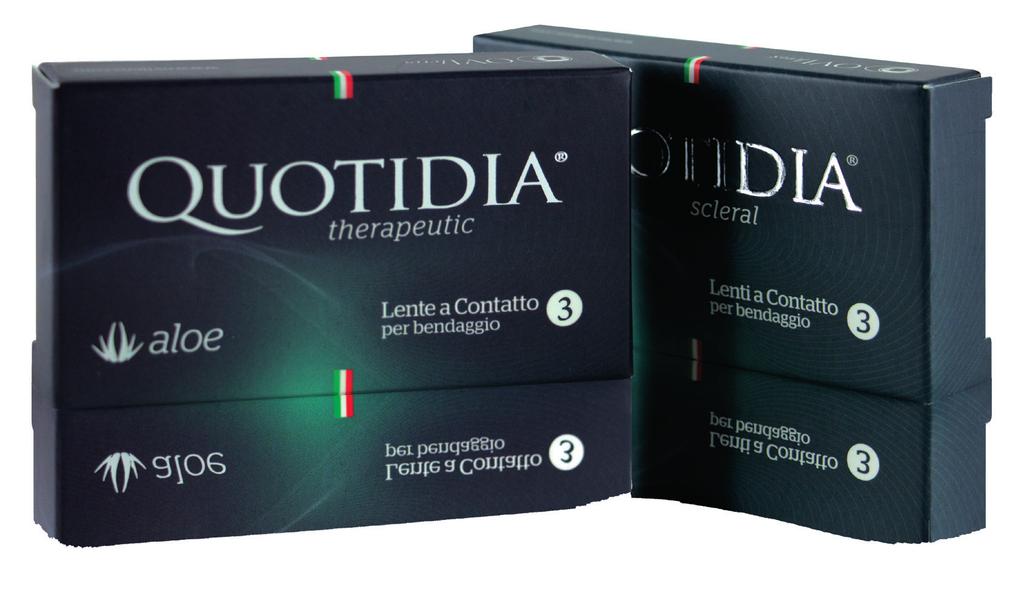 Formulation Quotidia Aloe lenses are made of ionic material (Methafilcon A and 55% H2O) which make them fully compatible with eye drops used for therapy (antibiotics, NSAIDs, etc.