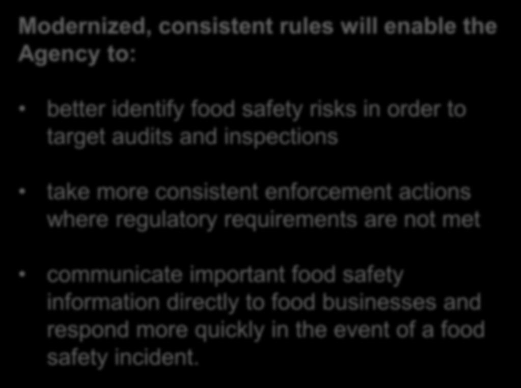 met communicate important food safety information directly to food