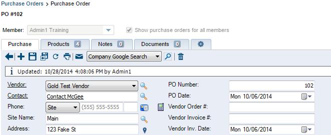 Payable Invoices When transferring Purchase Orders from ConnectWise to Sage 50 Accounts, the ConnectWise PO Number will be used as the Sage 50 Accounts
