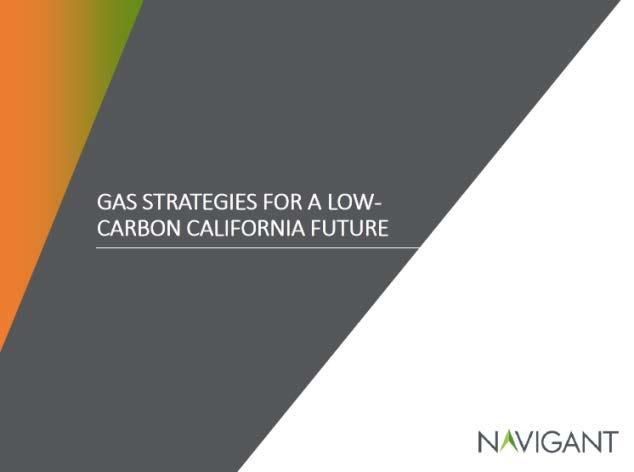 Navigant Study: RNG Beats Building Electrification Expands upon 2012 Science article 16% rate of RNG throughput meets or exceeds GHG reductions from 100% electrification of building sector by 2030.
