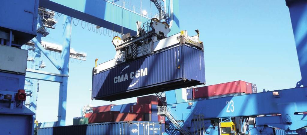 THE CMA CGM CONTAINER FLEET The following table defines the size and