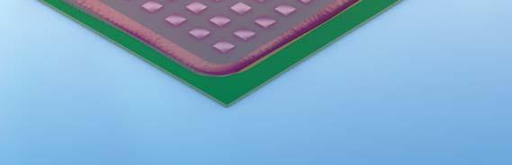 adhesive beads featuring high flow resistance and an aspect ratio of up to 2.