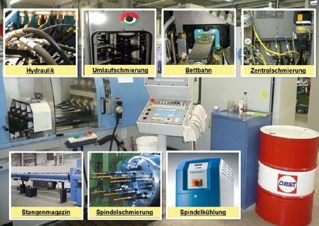 Machine lubricants Oest offers a comprehensive range for reliable lubricant supply of machine tools and forming presses.