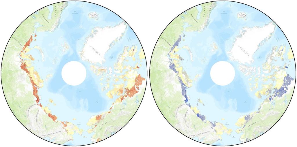 Change Under 2050 Climate Compared to Present Albedo Net