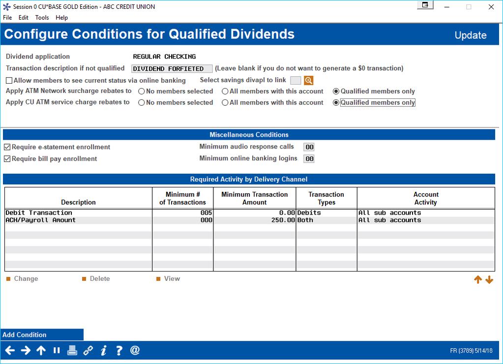 ELIGIBILITY BY DIVIDEND APPLICATION AND QUALIFIED DIVIDENDS SEE ALSO: Refer to the Qualified Dividends booklet for more details on setting up a Qualified Dividend program.