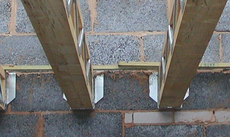 Typical Support Details Bottom chord bearings Typical Support details for easi-joists include and are mainly joists on masonry hangers.
