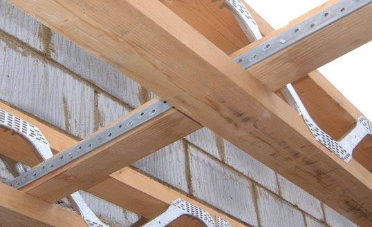 Strongback Installation and Horizontal Restraint Strap Details Strongback sizes and installation Strongbacks are installed within the easi-joist at right angles and their purpose is to dampen the