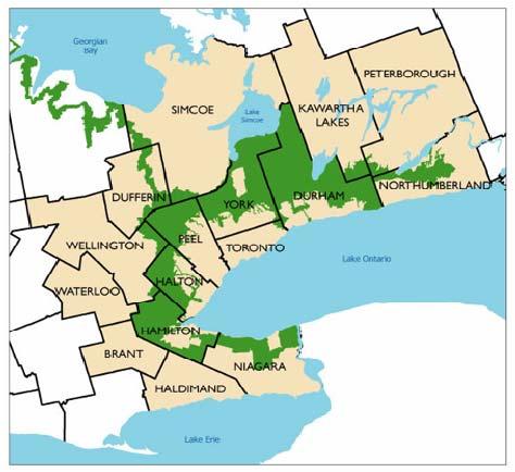 Growth strategy: Places to Grow Greater Golden Horseshoe: Fastest growing urban area in