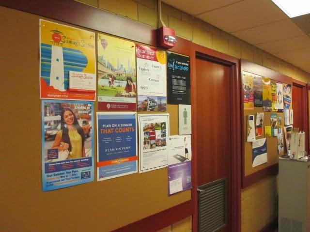 campus bulletin boards located in all