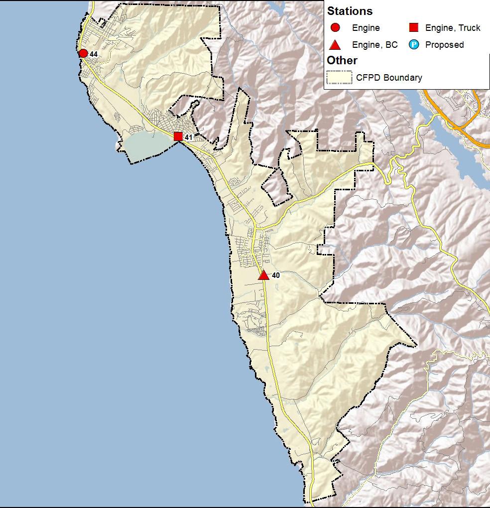 PROJECT DESCRIPTION Project Site Source: Coastside Fire Protection District Map 1: