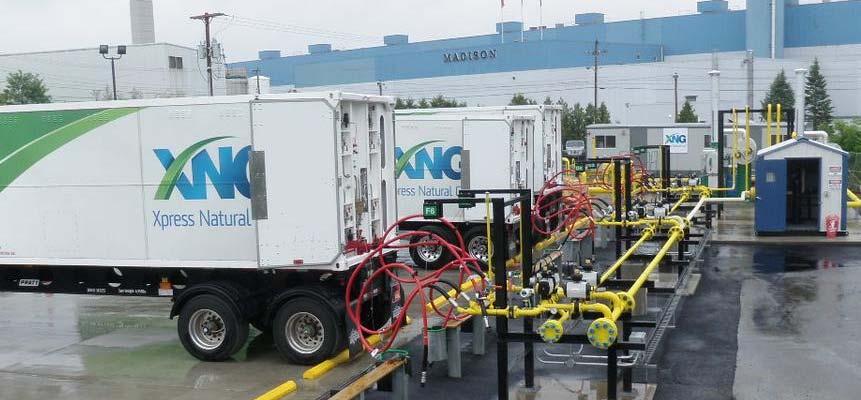 Case Study CNG Fuel Switching: UMaine Machias Problem No pipeline natural gas 150,000 gallons #2 Oil Solution Displace ULSD with CNG CNG is pipeline gas compressed to 3,500 psi and trucked 50 miles