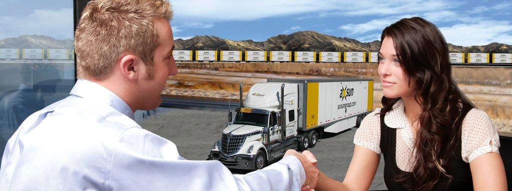 No matter where you ship or what transportation mode you choose, you can trust Axsun to deliver the optimum solution to best suit your needs.