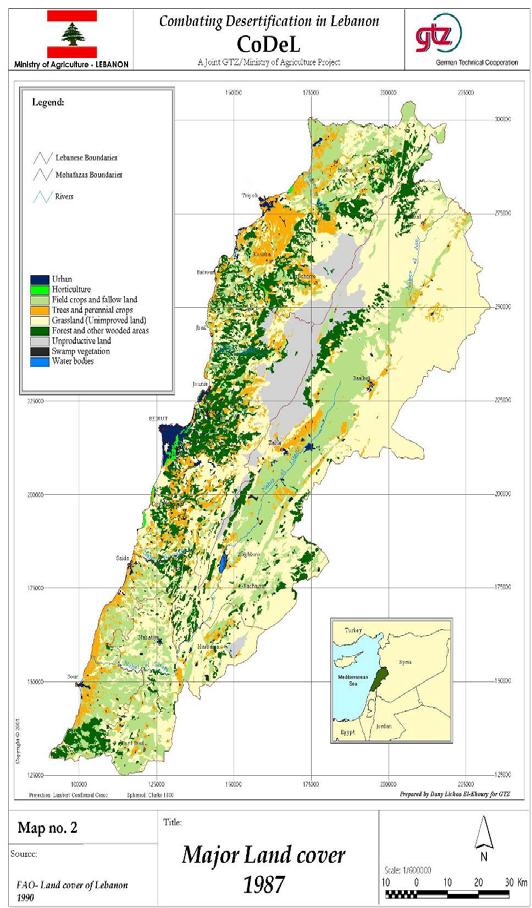 Biophysical Conditions (4) Forest (before was 7%) 13% of total land Cultivated Area 24% of total land of which 42% irrigated