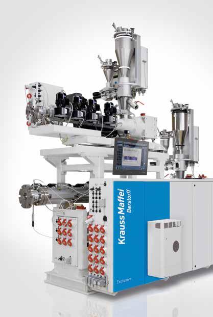 11 Piggyback model Coextrusion system with sheathing tool Tailor-made coextrusion solutions for greater flexibility in your production Piggyback version: Single-screw extruder combination consisting