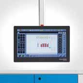 A high-resolution 24-inch full HD screen provides an optimal overview. The intuitive operation and clear screen layout facilitate fast intervention and provide a comprehensive process overview.