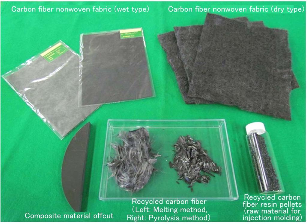 4 Figure 5 Form of recycled carbon fiber Figure 6 Pelletizing process Figure 7 Strength characteristics of composite material of recycled carbon fiber and thermoplastic resin 3.