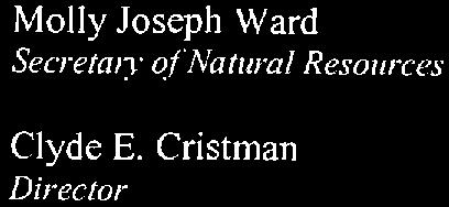 Molly Joseph Ward Secretan- of Natural Resources Clyde E.
