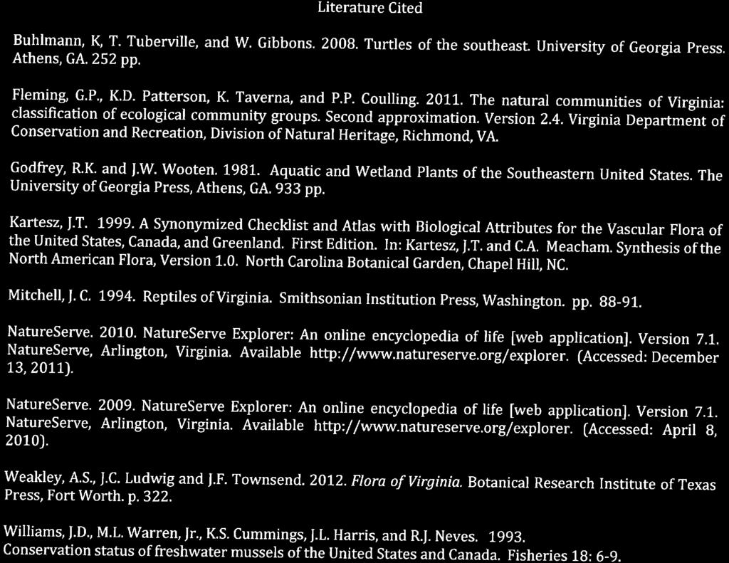Literature Cited Buhlmann K T. Tuberville, and W. Gibbons. 2008. Turtles of the southeast. University of Georgia Press. Athens, GA. 252 pp. F,lems&. G-p" ^'Dm patter.
