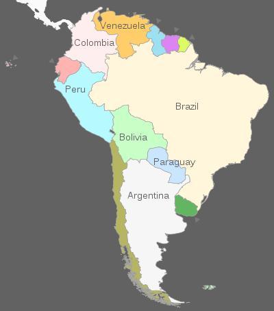 Some regional differences in Nothern Countries Mexico, Colombia, Venezuela, Ecuador, Perú.