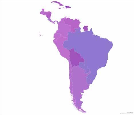 Central and South America Regional economic development in Central and South America fluctuates greatly. The energy and power infrastructure is ordinary.