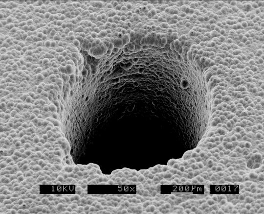 SEM SEM surface and fracture analysis is shown below