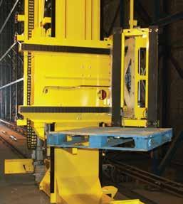 Cleverly engineered forks with patented rotating geometry allow pallets to be fully turned in the aisle making for faster handling and simpler pick up and delivery station design.