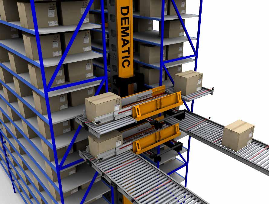 Dematic RapidStore Load Handling Devices Fast and flexible load handling for Mini Loads Dematic has developed a next generation load handling device (LHD) that can be implemented on all RapidStore ML
