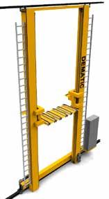 including unit load checks for stability, dimensions and weight. Dematic catching devices and hydraulic buffers are incorporated into designs to ensure the highest standards of safety.