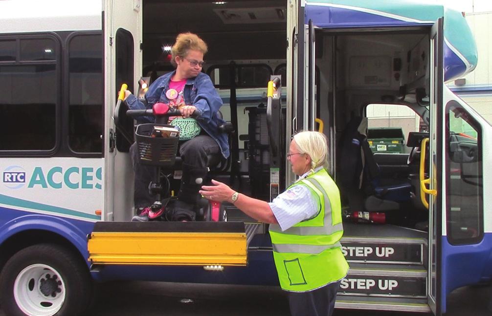 RTC ACCESS RTC ACCESS, RTC s demand-response paratransit service, serves ADA-eligible riders in Reno, Sparks and parts of Washoe County. The service operates 24 hours a day, seven days a week.