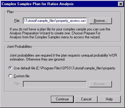120 Chapter 14 Figure 14-1 Plan dialog box Browse to the \tutorial\sample_files\ subdirectory