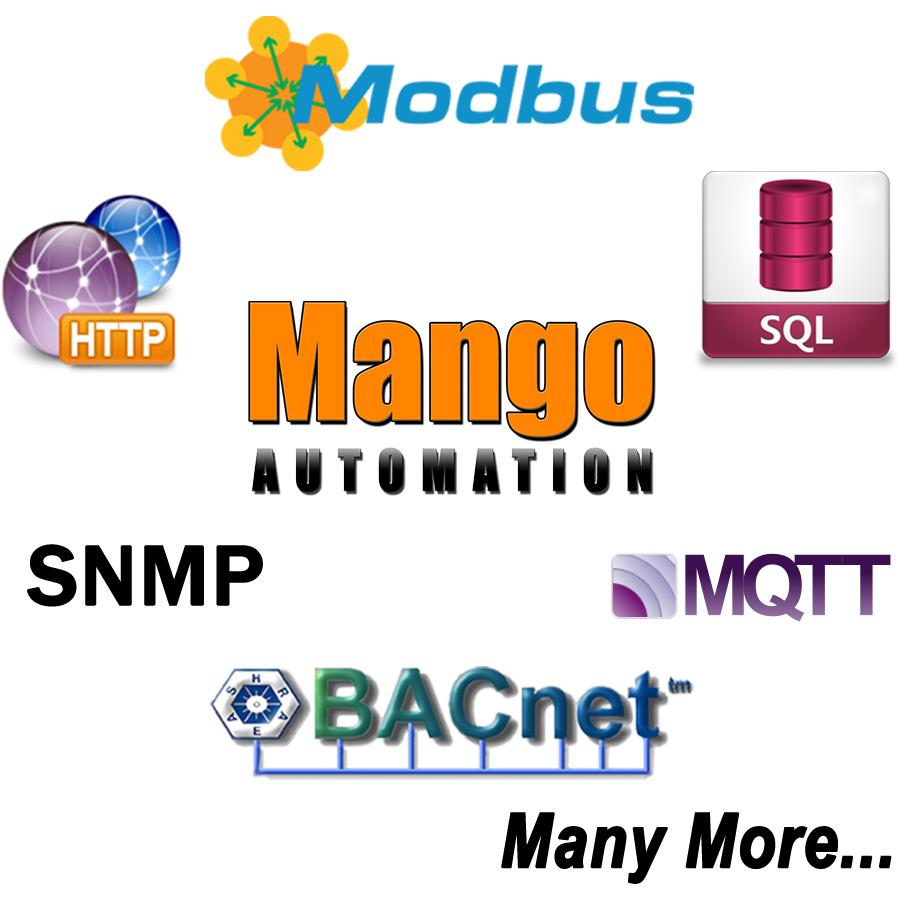 Mango Automation includes everything you need to build a powerful, scalable and modern IIoT, SCADA or Data Acquisition System Built In Protocols With BACnet, Modbus, MQTT, SNMP, DNP3, SQL, CSV Files,