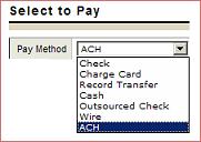 PAGE 8 2 Make your selections and click the List button. The system displays the Select To Pay screen, and lists the unpaid bills that comply with the filter criteria.