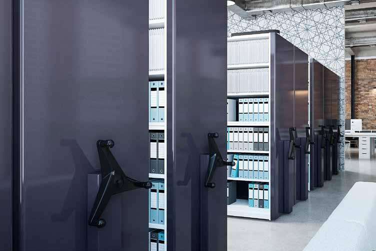 MOBILE SHELVING Save or create space through efficient storage management Mobile shelving is a cost effective method of maximising your storage capacity or freeing up space