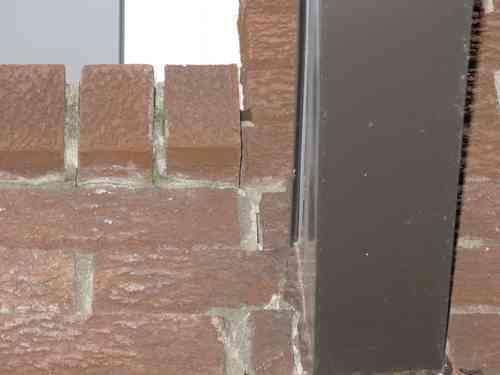 deteriorated bricks and