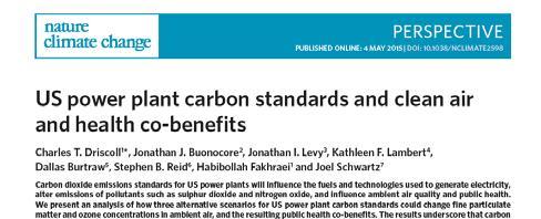 Power Plant Carbon Standards Co-Benefits Study Scenario 1: Inside the Fence