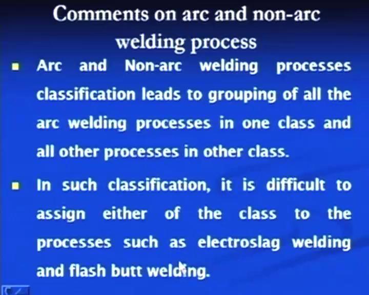 Next, we will see the comments on the form of energy used for the welding process for classifying the welding processes.