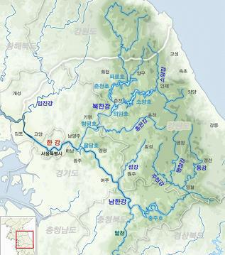 Aquatic ecosystems Half of South Korean living in this area In urban areas, well-conserved aquatic