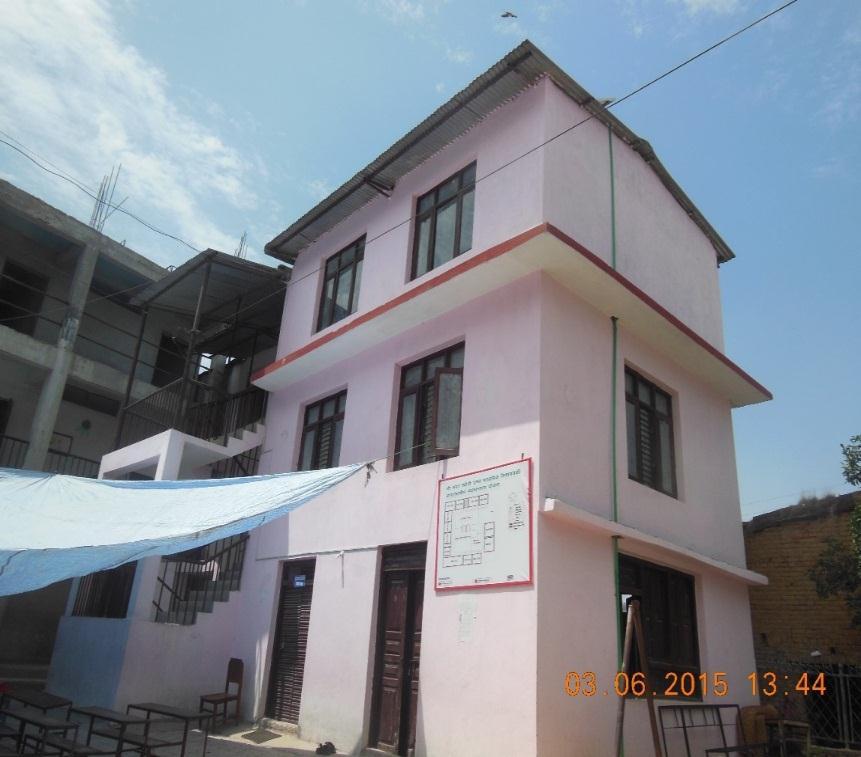 Retrofitted school building 3-storey load