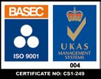 ISO 900:08 Certificate No. CS-249 MANAGEMENT SYSTEMS Assessed to ISO 900:08 Cert/LPCB ref.