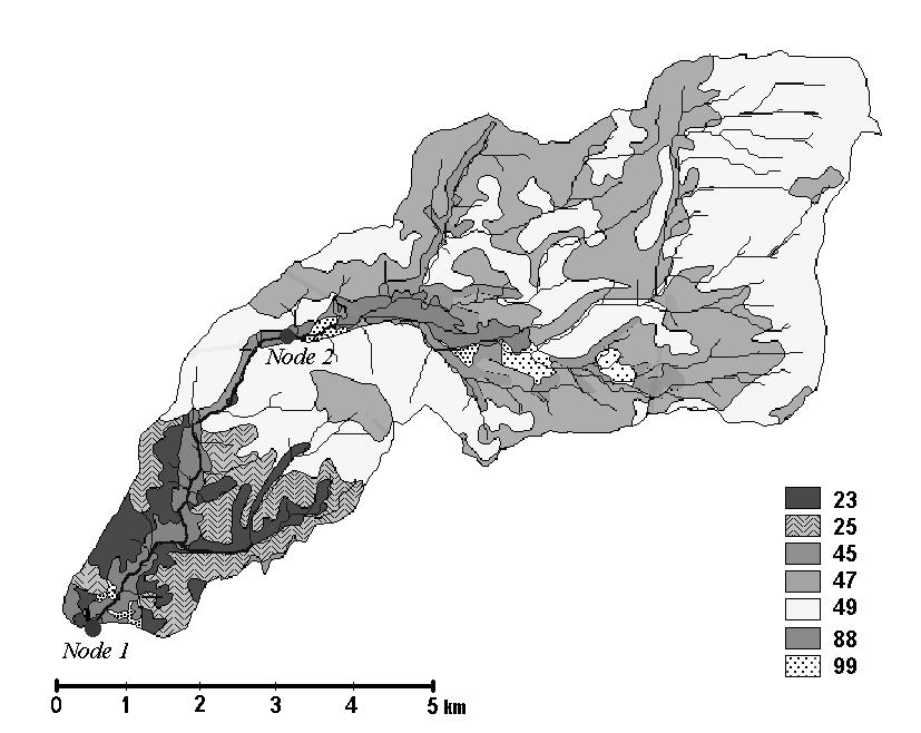 2.3 The Erosion Model Estimates of erosion rates for each land unit type within a catchment are calculated using a Universal Soil Loss Equation (USLE Wischmeier and Smith, 1979) modified to suit