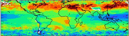 14 Example: State of Tropospheric Ozone -Ozone (O 3 )* extends beyond Asia and is distributed across the northern hemisphere.
