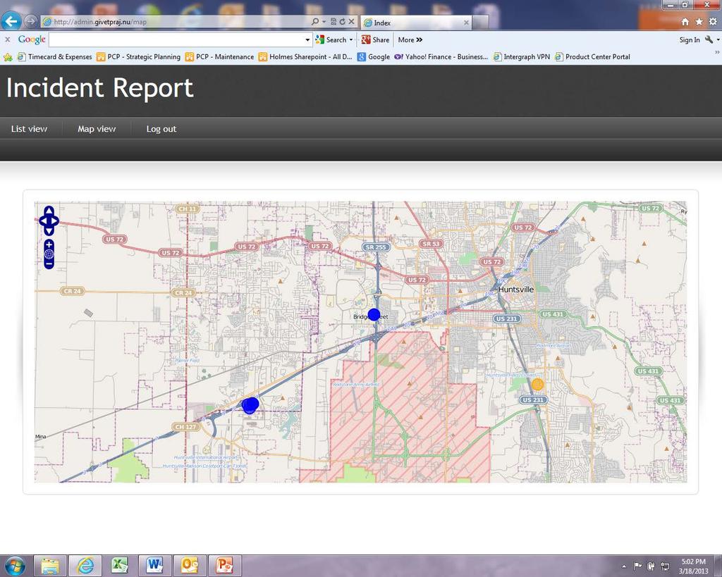 Reviewing Citizen Problem Reports Multiple Incidents Review multiple incidents via Map View.