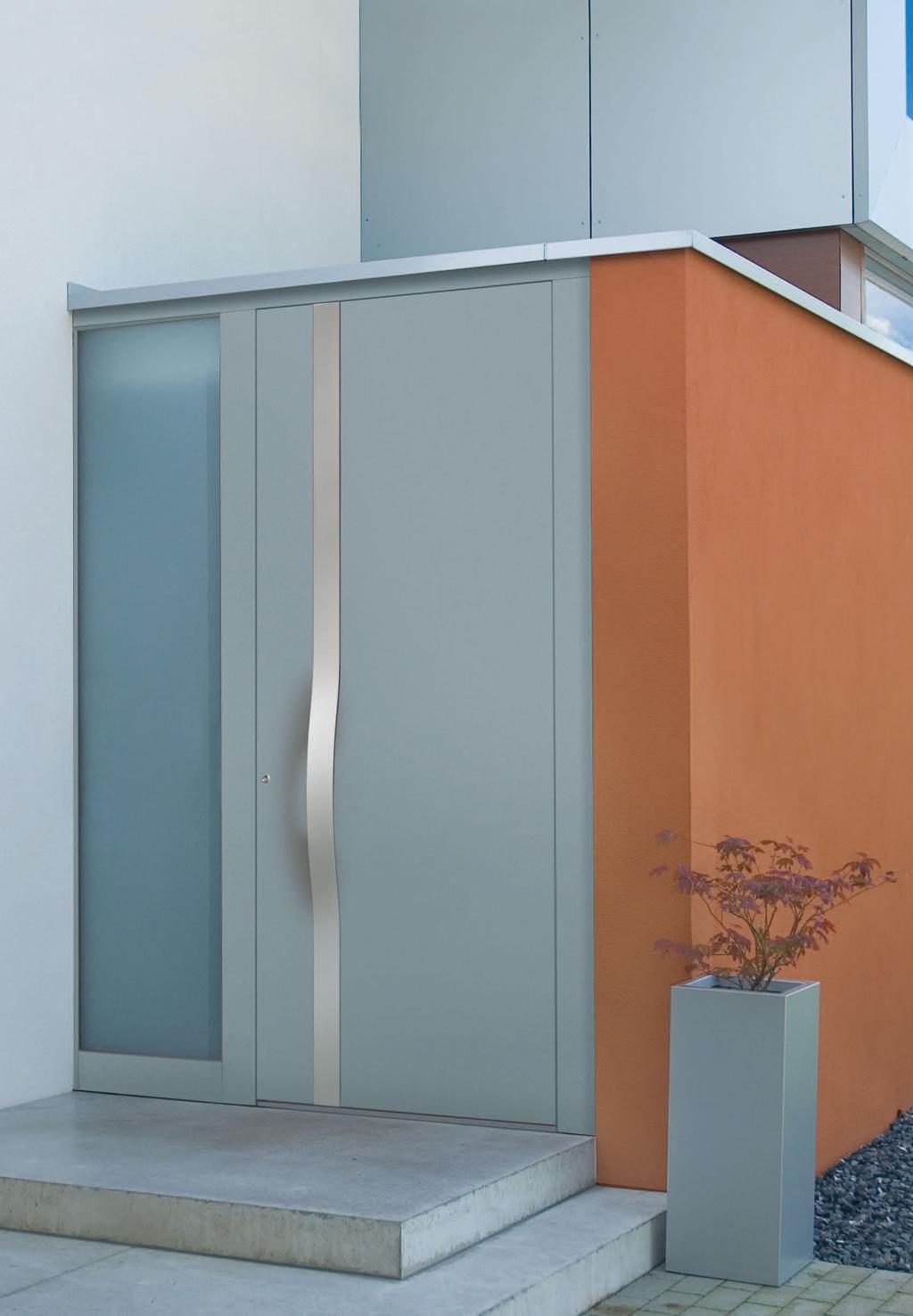 APPLICATION EXAMPLES Sika technologies for production of entrance doors out of wood, PVC or aluminum are suitable for single and serial production of door panels, frames as well as side panel glazing