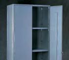 Q Line Shelving Accessories Hinged Door Hinged double door attaches to angle posts.